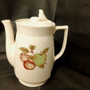 HOT POT Japanese Electric tea /coffee kettle VINTAGE WHISTLE Bird Hand Painted